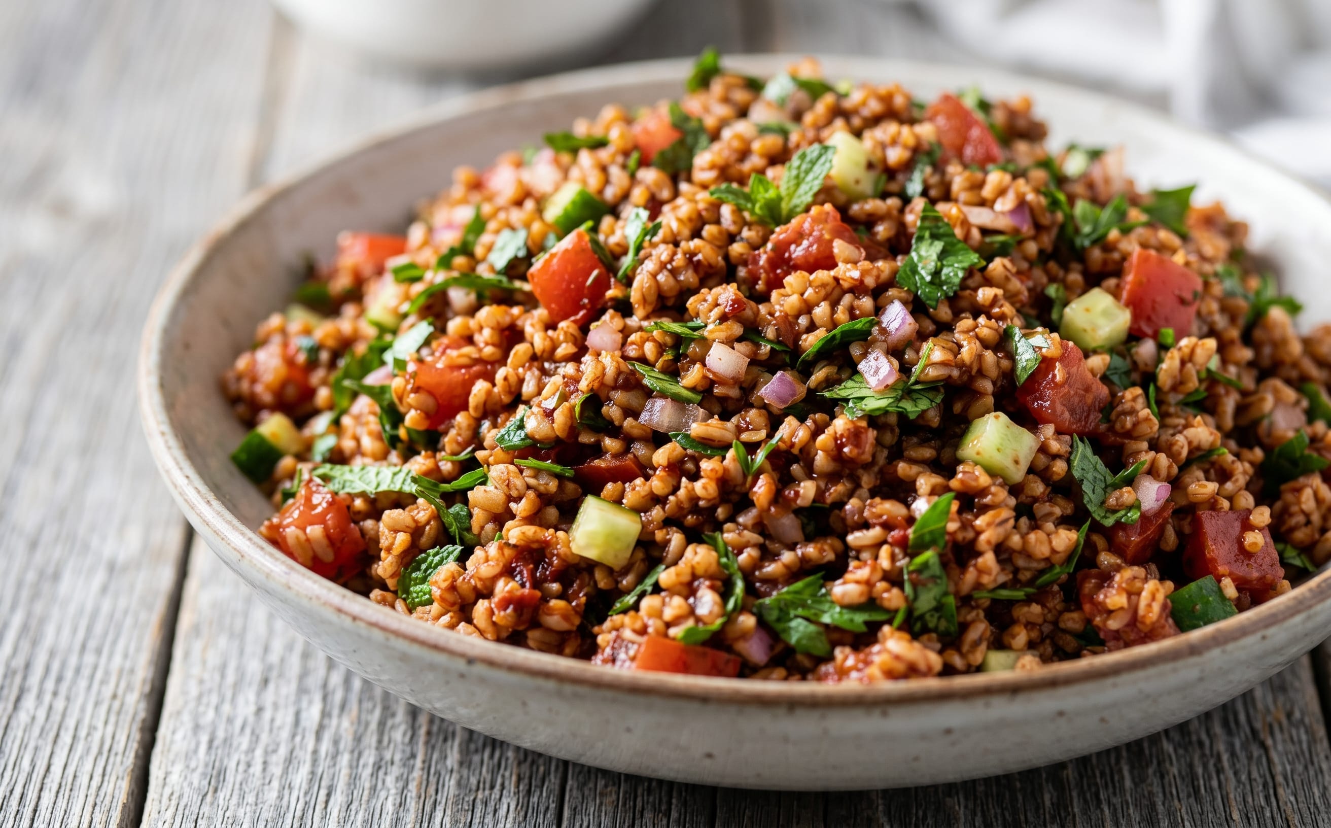 Kısır (Bulgur and Herb Salad)