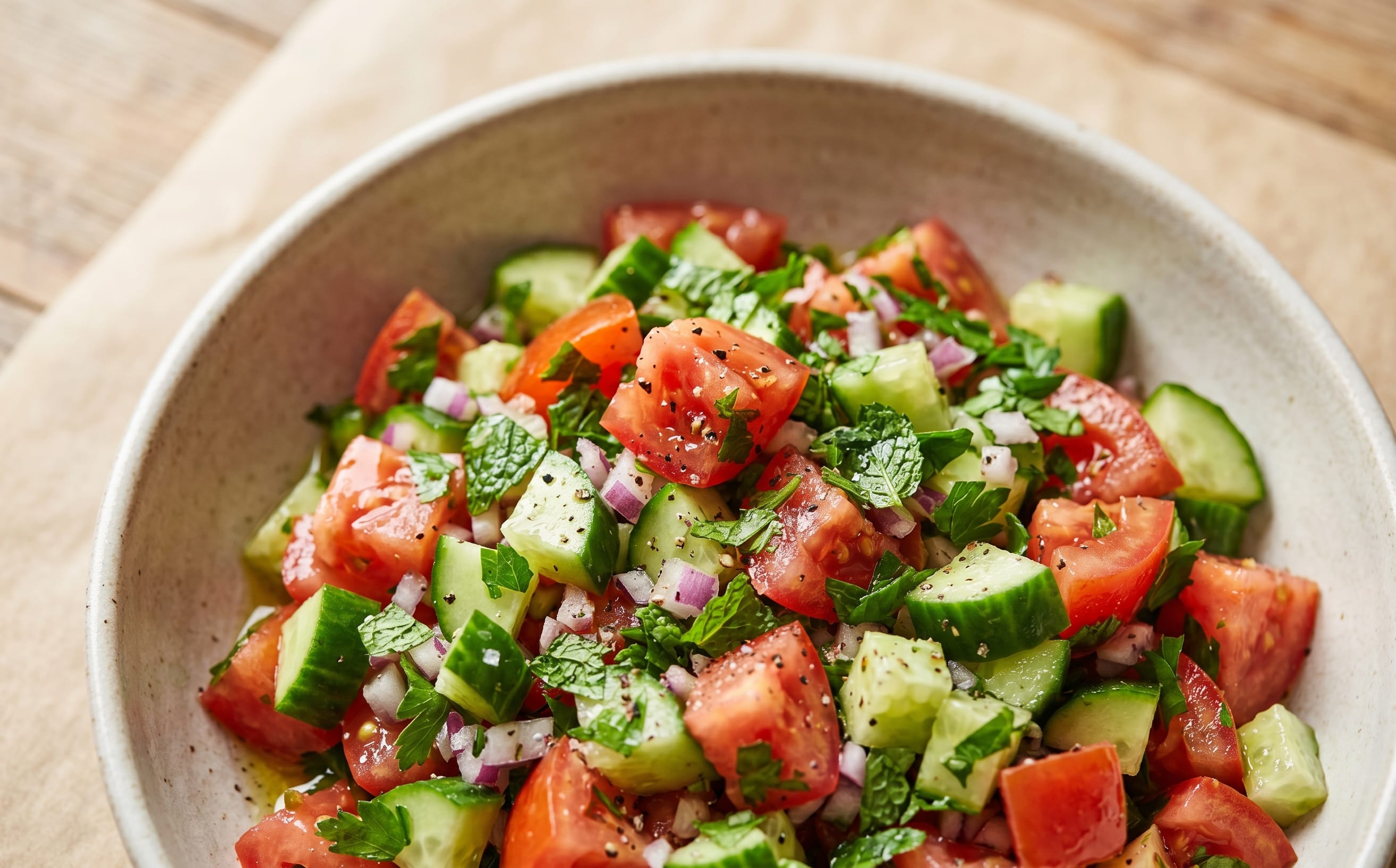 Çoban Salatası (Tomato and Cucumber Salad)