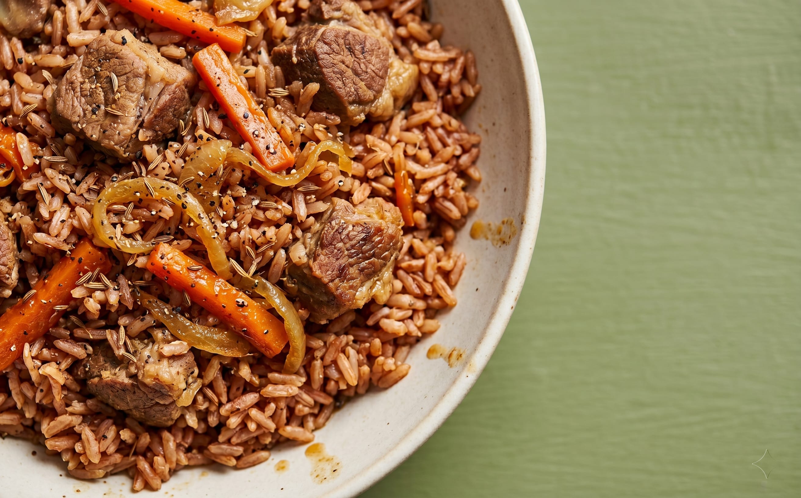 Türkmen Palaw (Lamb and Rice Pilaf)