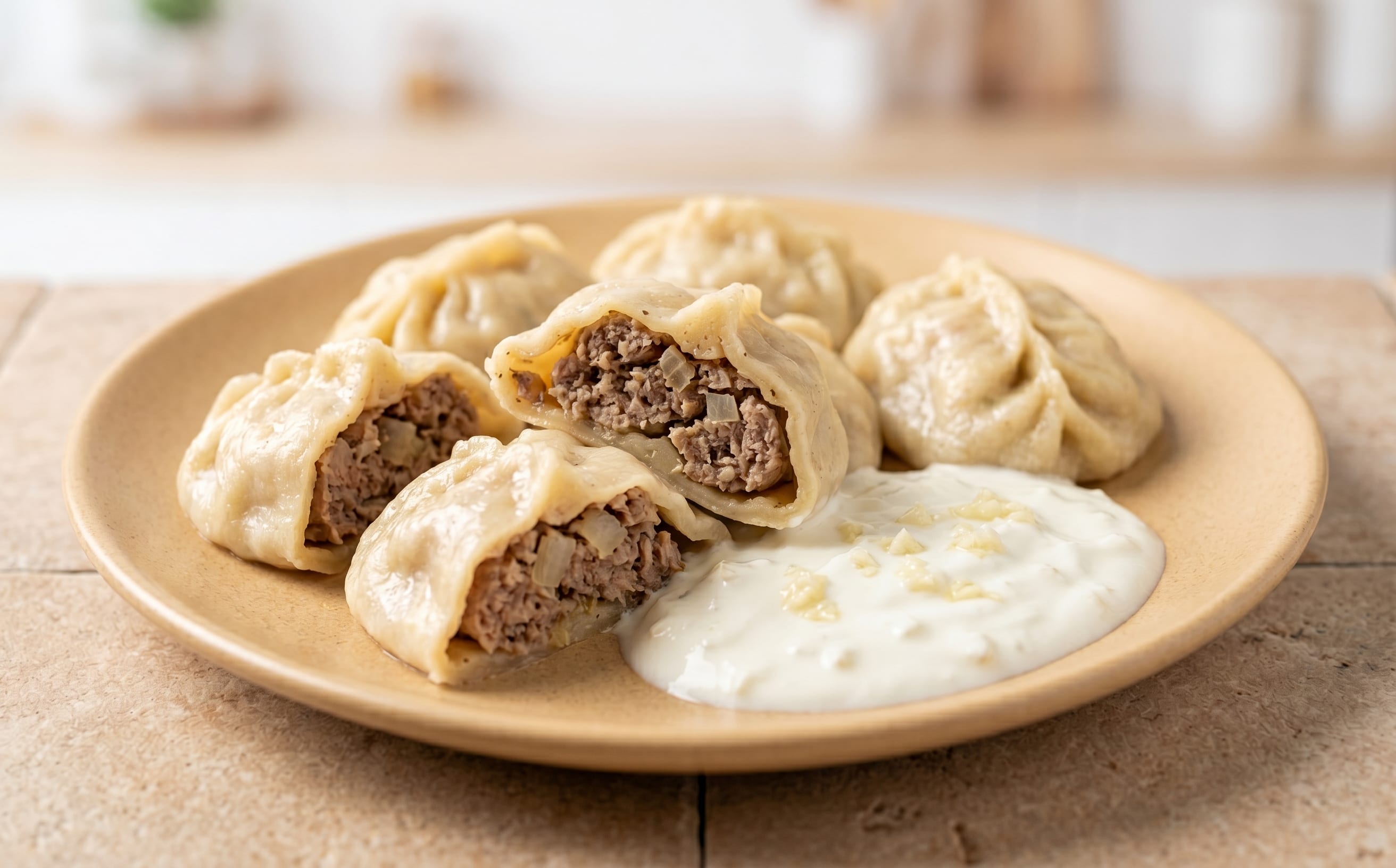 Manty (Steamed Lamb Dumplings)