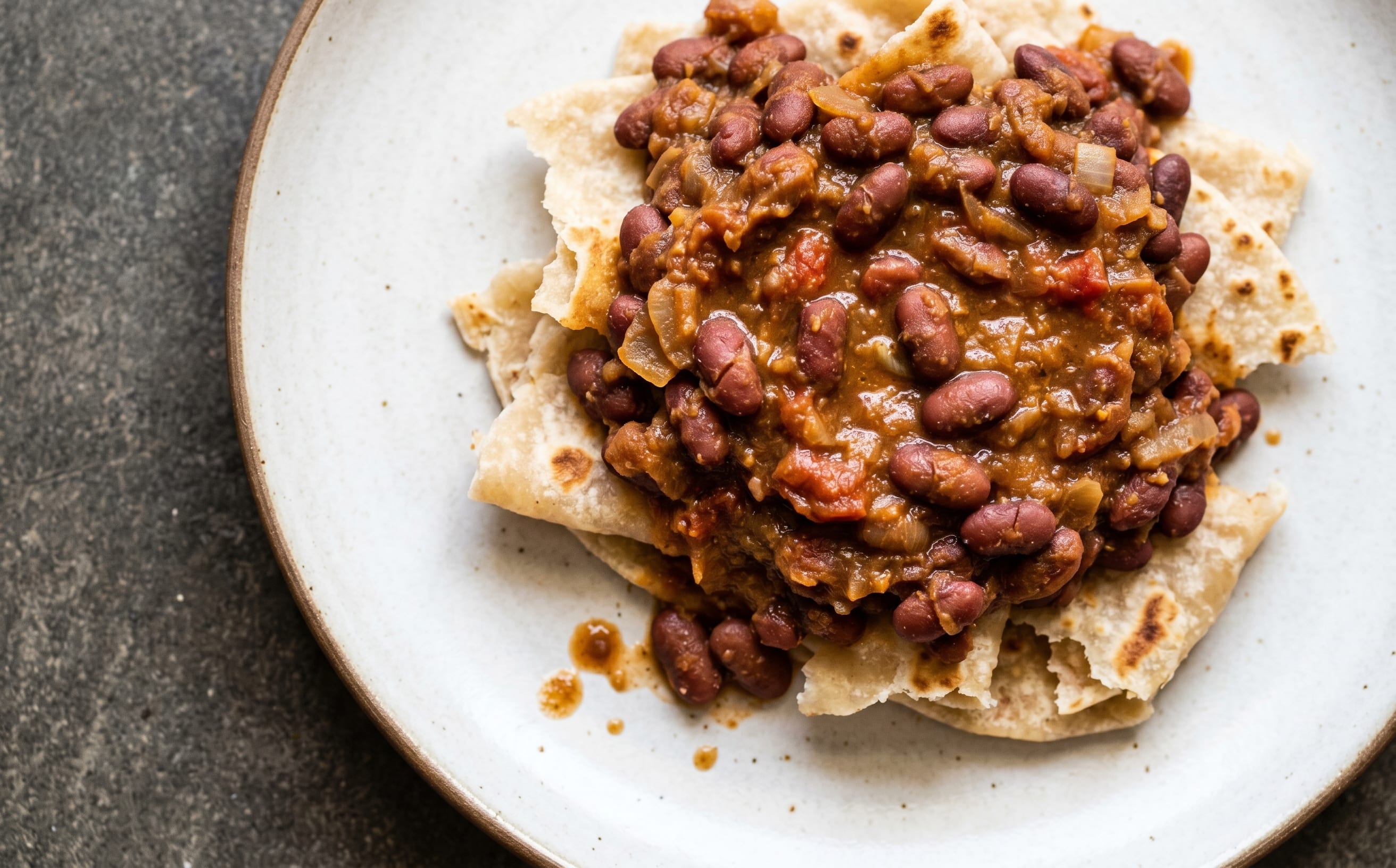 Beans with Chapati