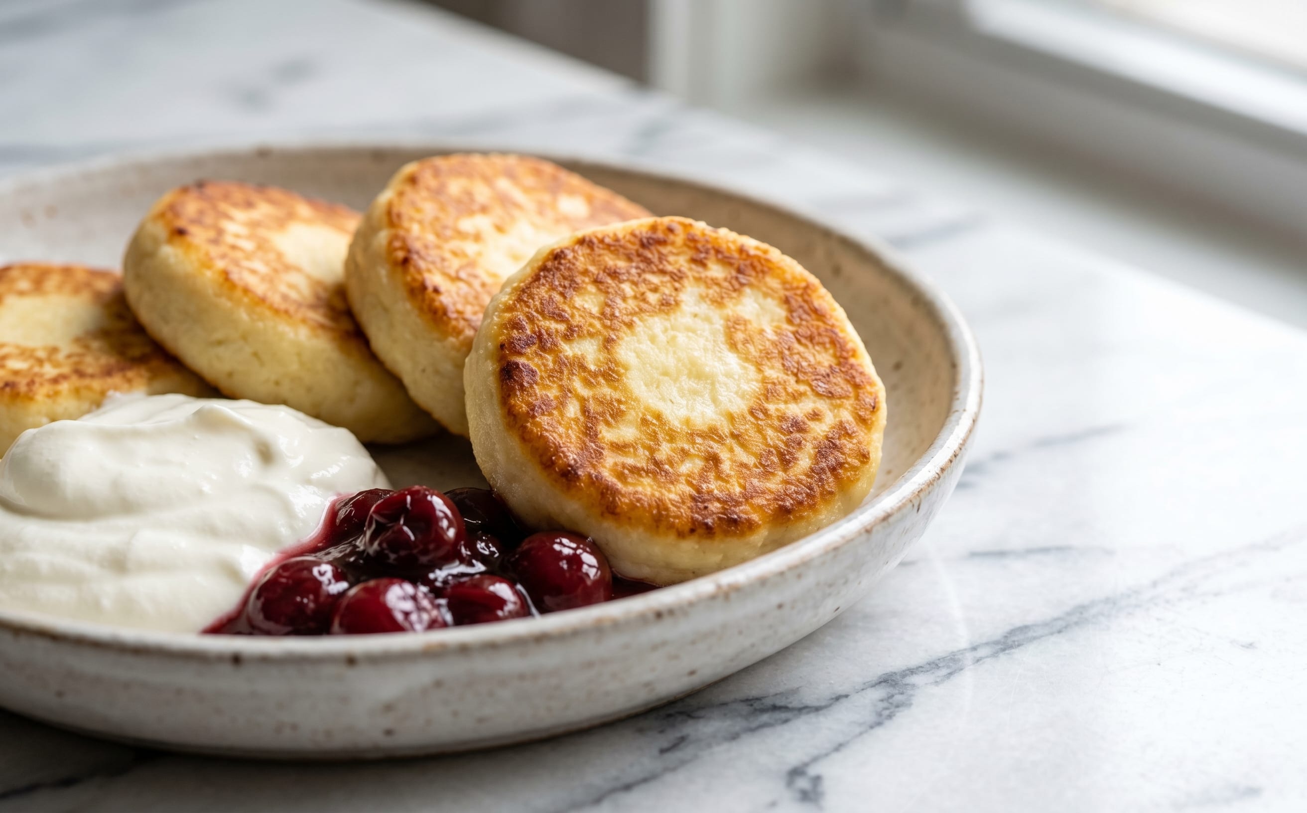 Syrnyky (Farmer's Cheese Pancakes)