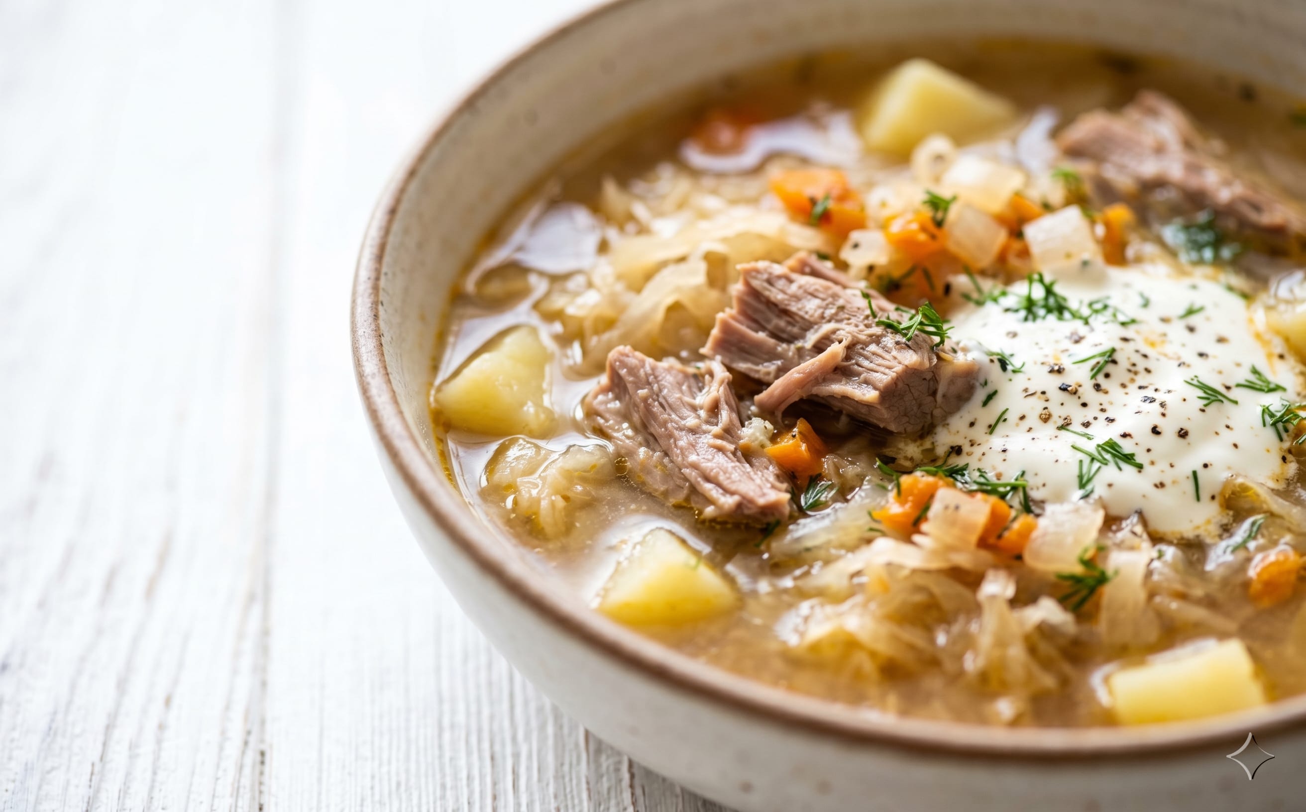 Kapusniak (Sauerkraut and Pork Soup)