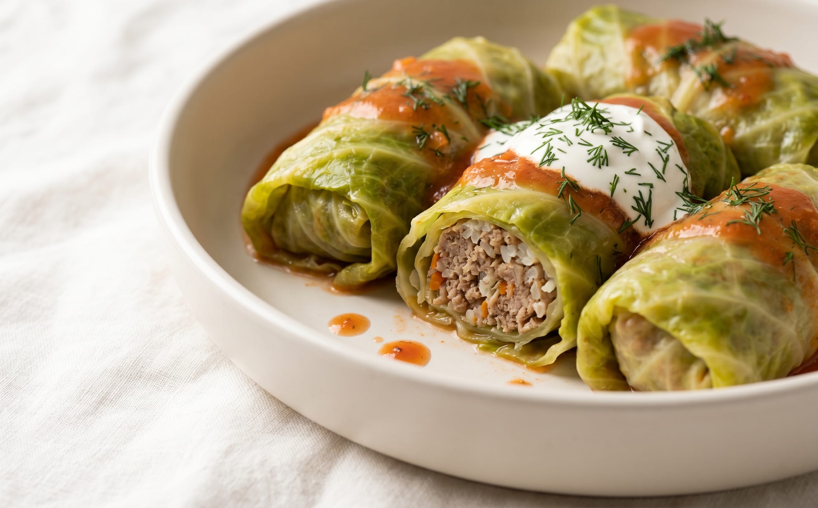 Holubtsi (Stuffed Cabbage Rolls)