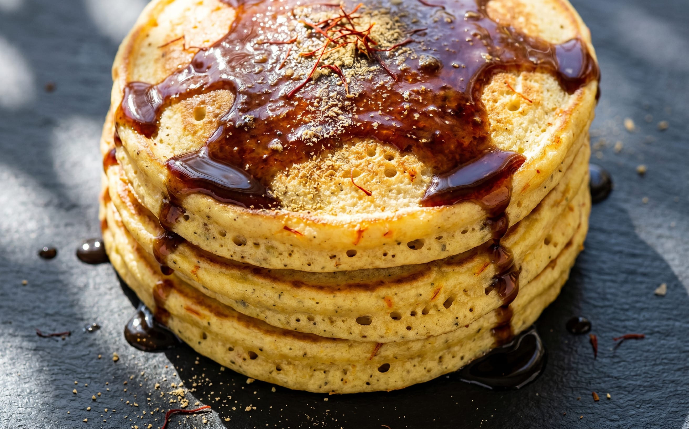 Chebab (Saffron and Cardamom Pancakes)