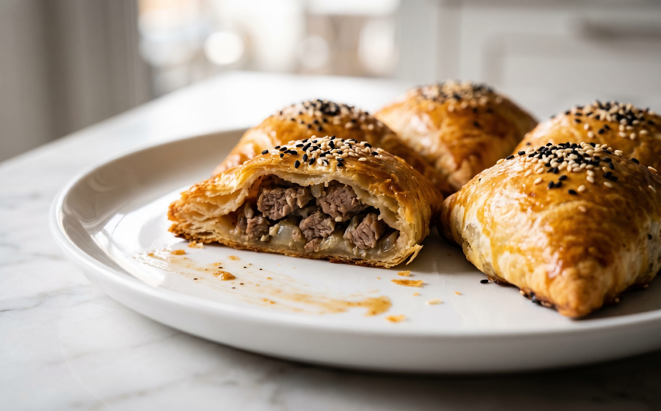 Somsa (Baked Lamb Pastries)