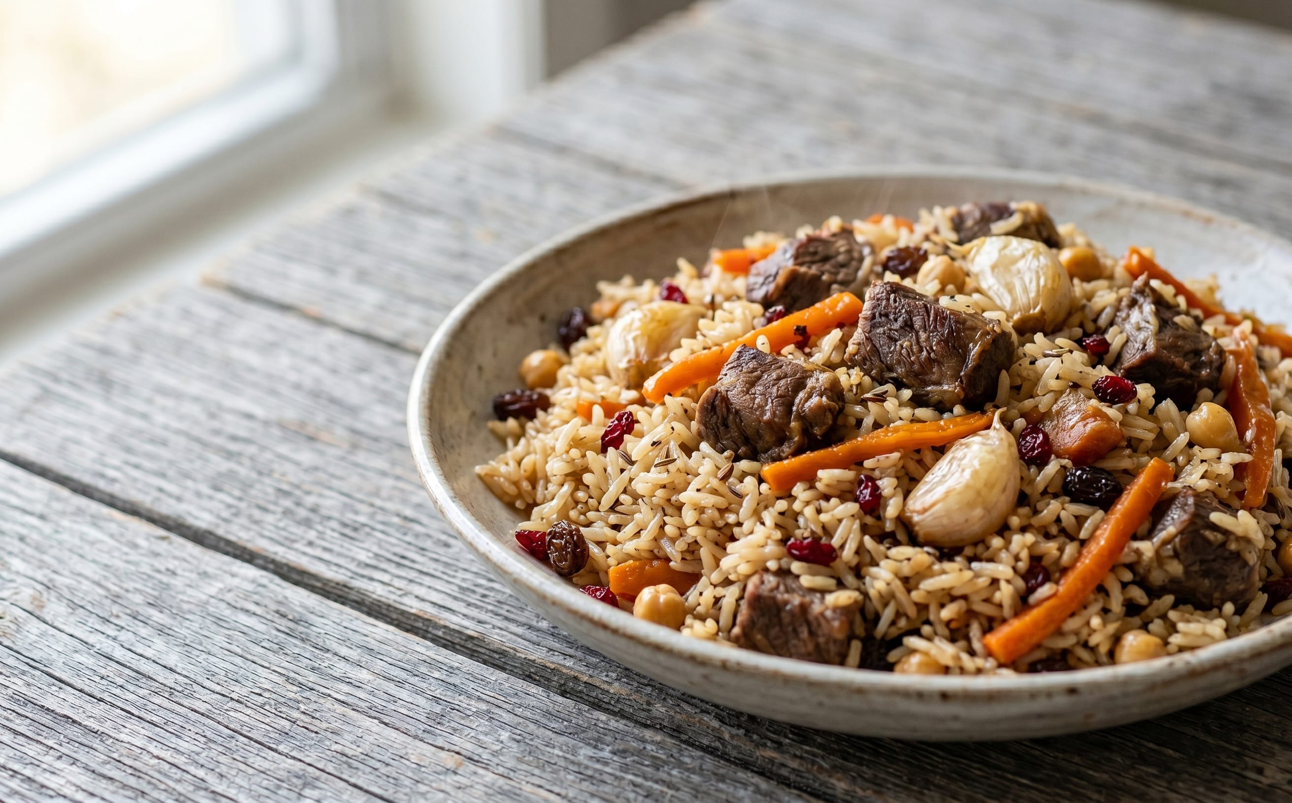 Palov (Uzbek Lamb and Rice Pilaf)