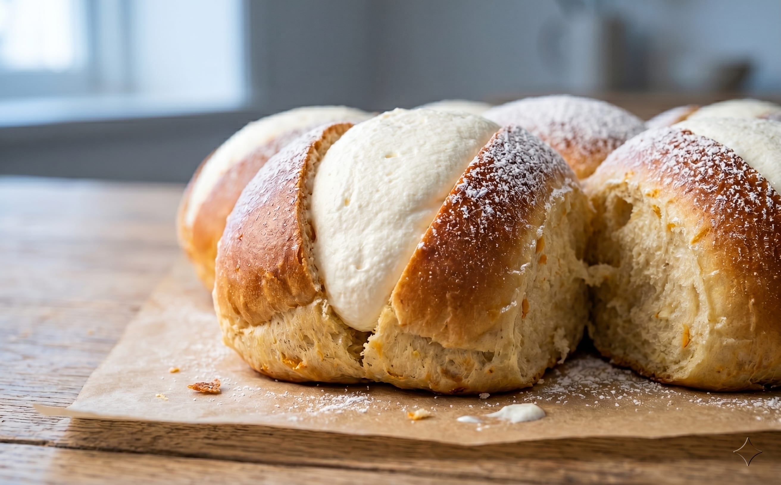 Maritozzi con la Panna (Cream-Filled Sweet Buns)