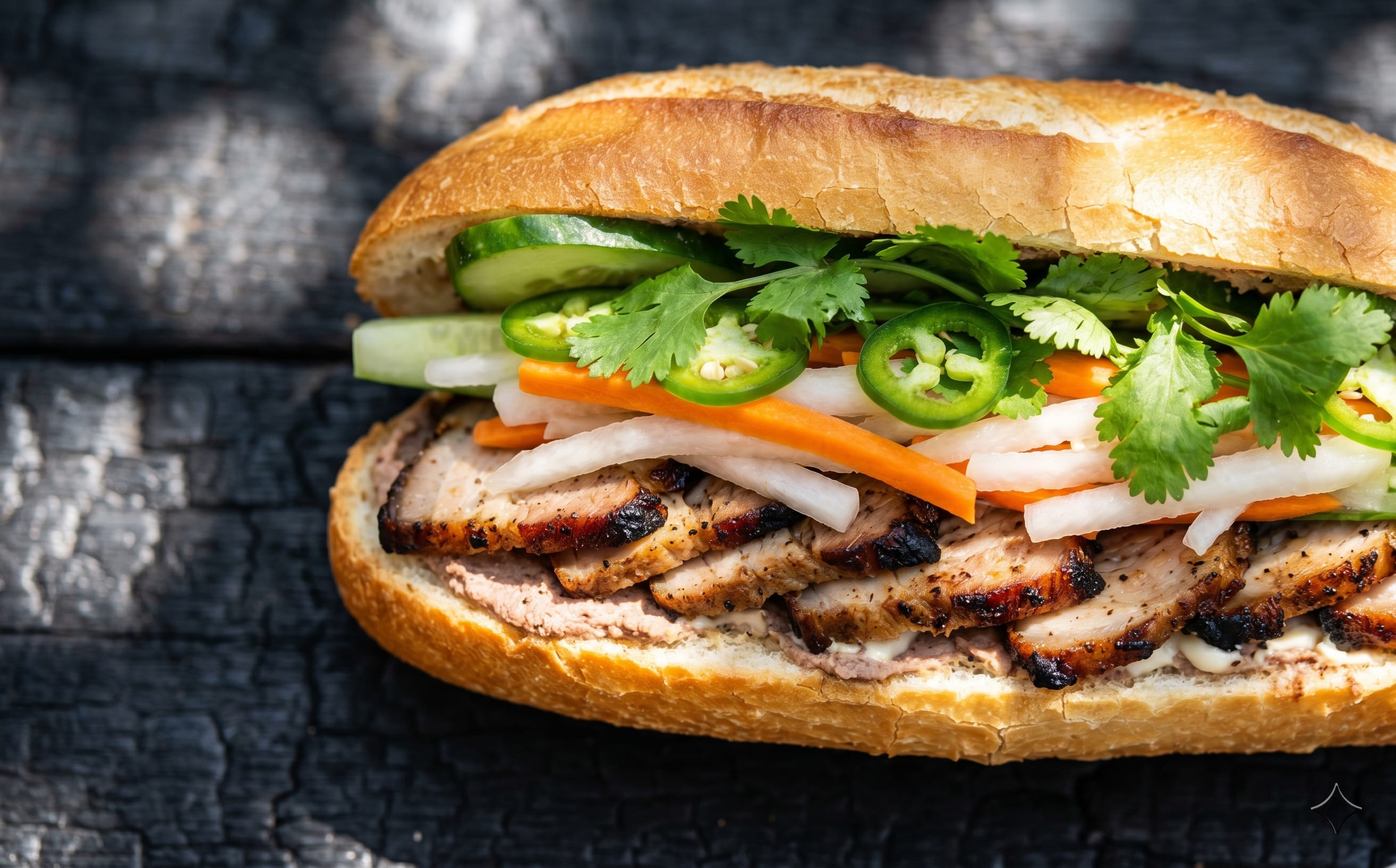 Bánh Mì Thịt Heo (Roast Pork Baguette Sandwich)