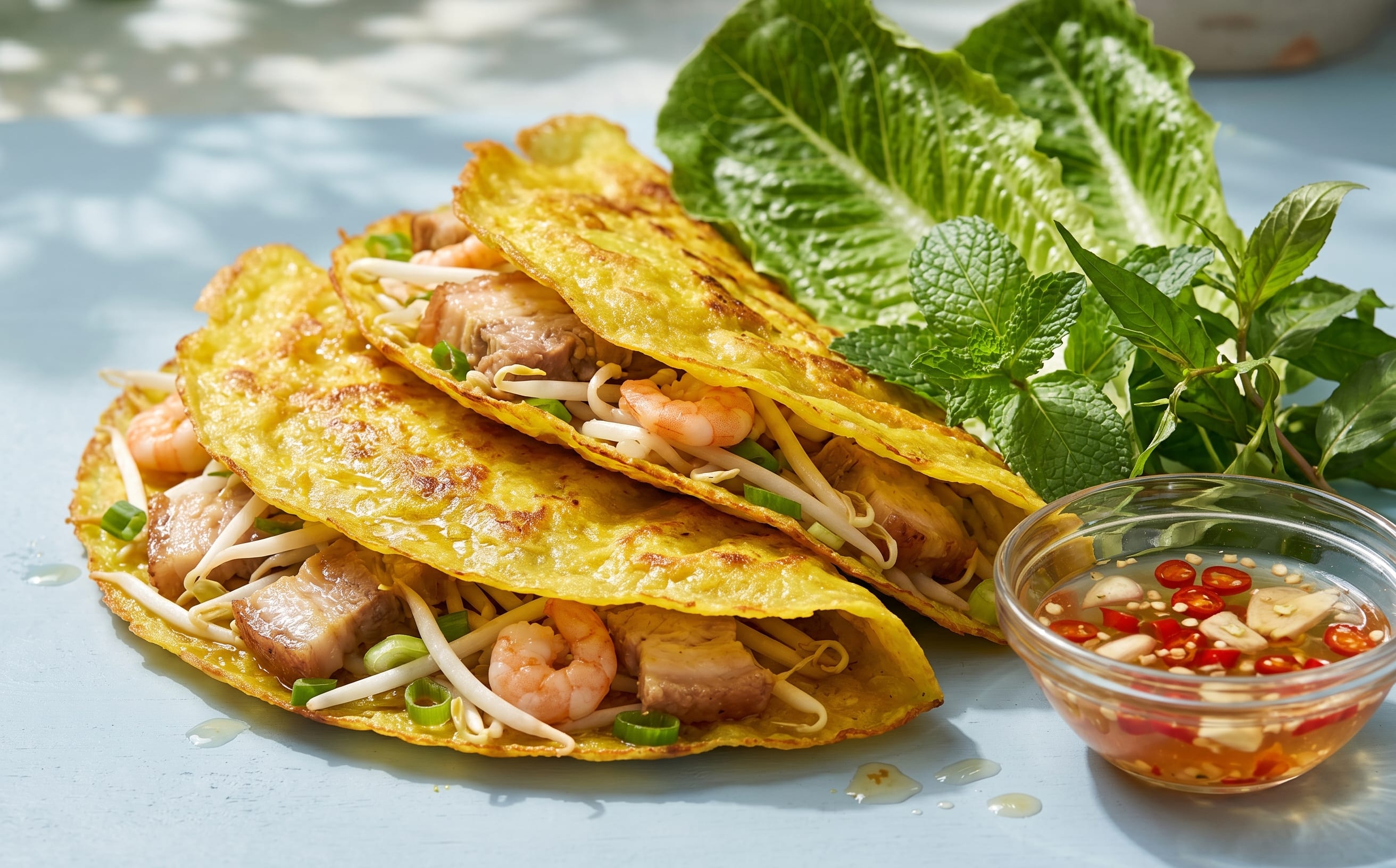 Bánh Xèo (Crispy Savory Rice Crepes)