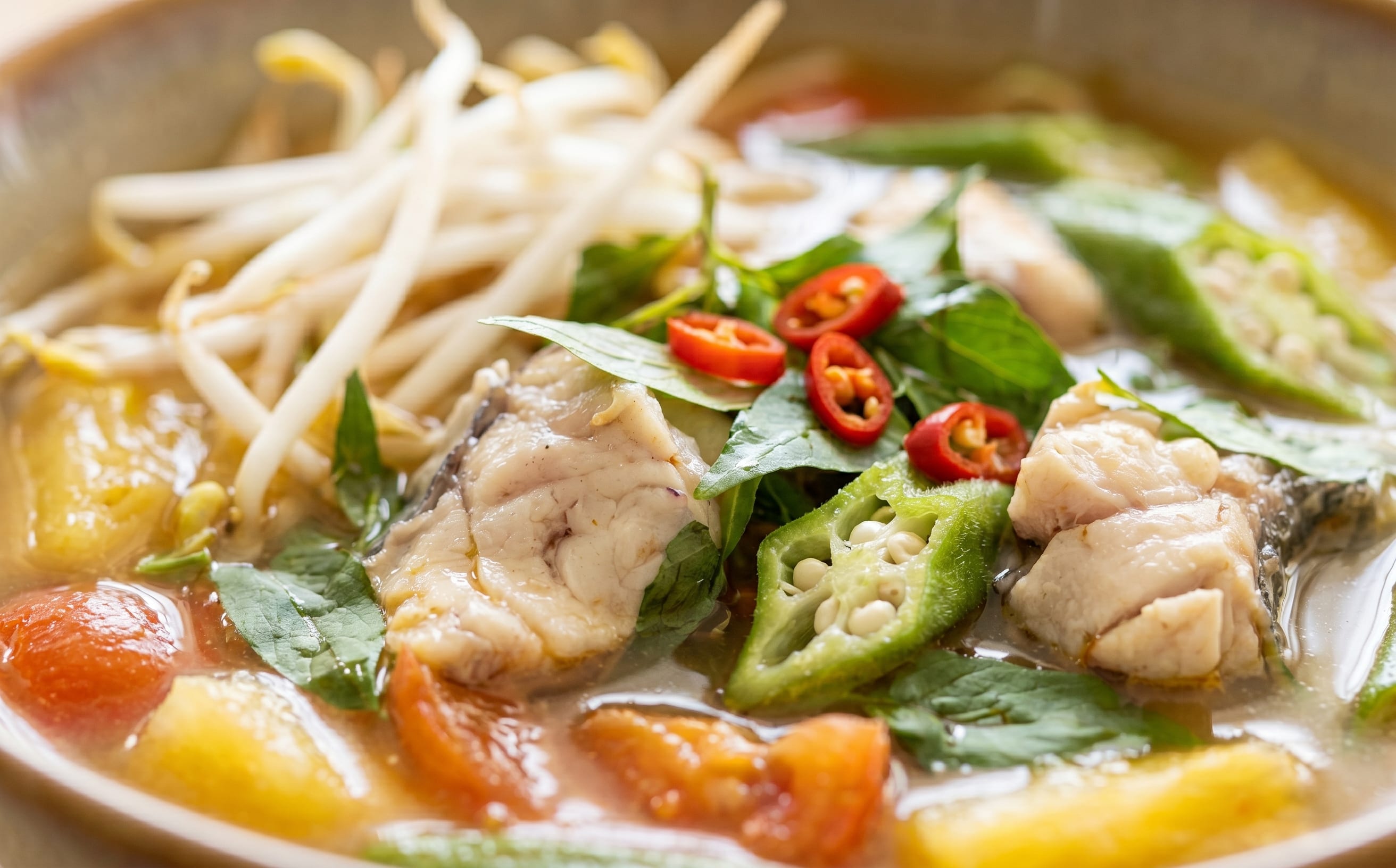 Canh Chua Cá (Tamarind Sour Fish Soup)