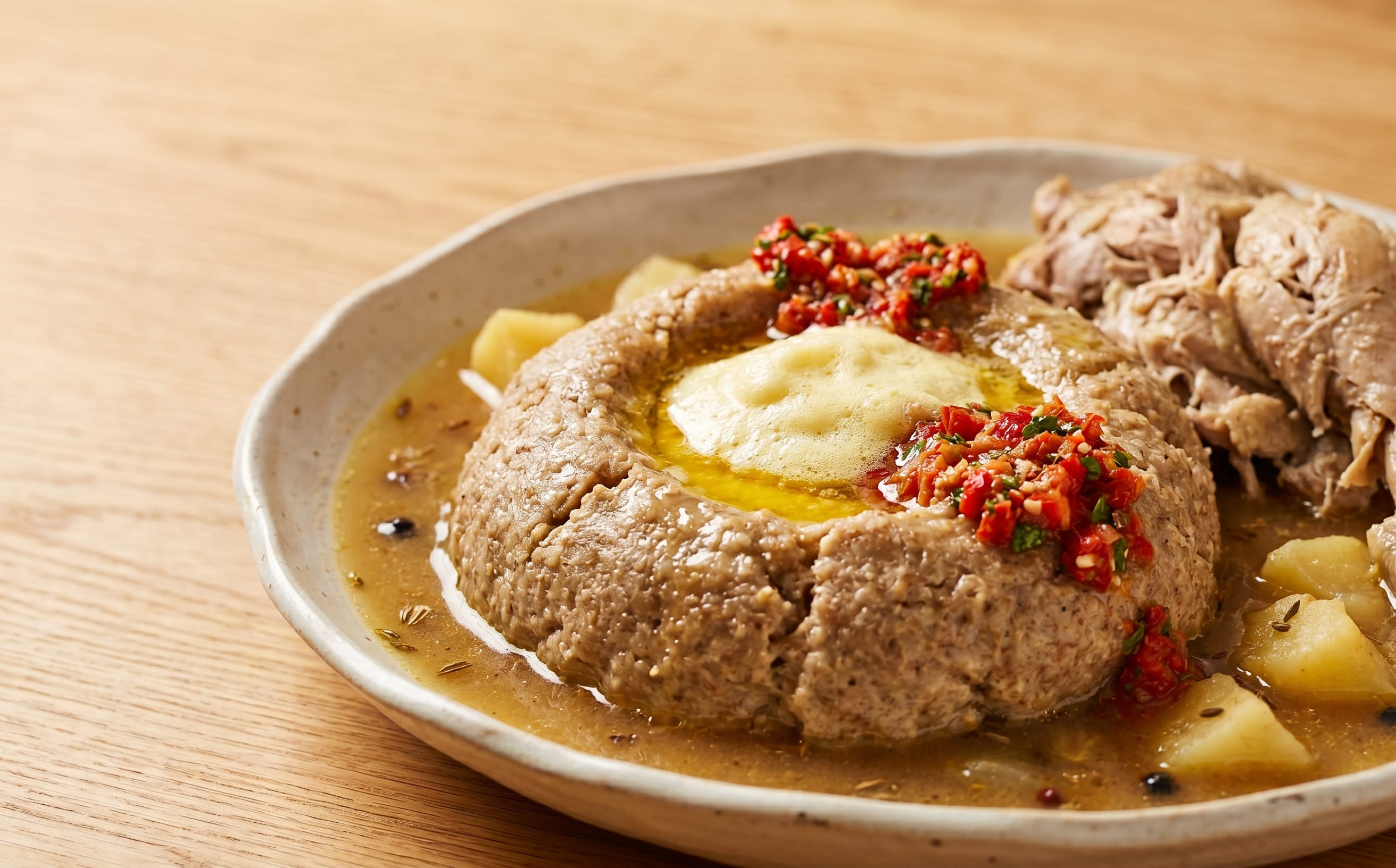 Aseed (Wheat Dumpling with Broth)
