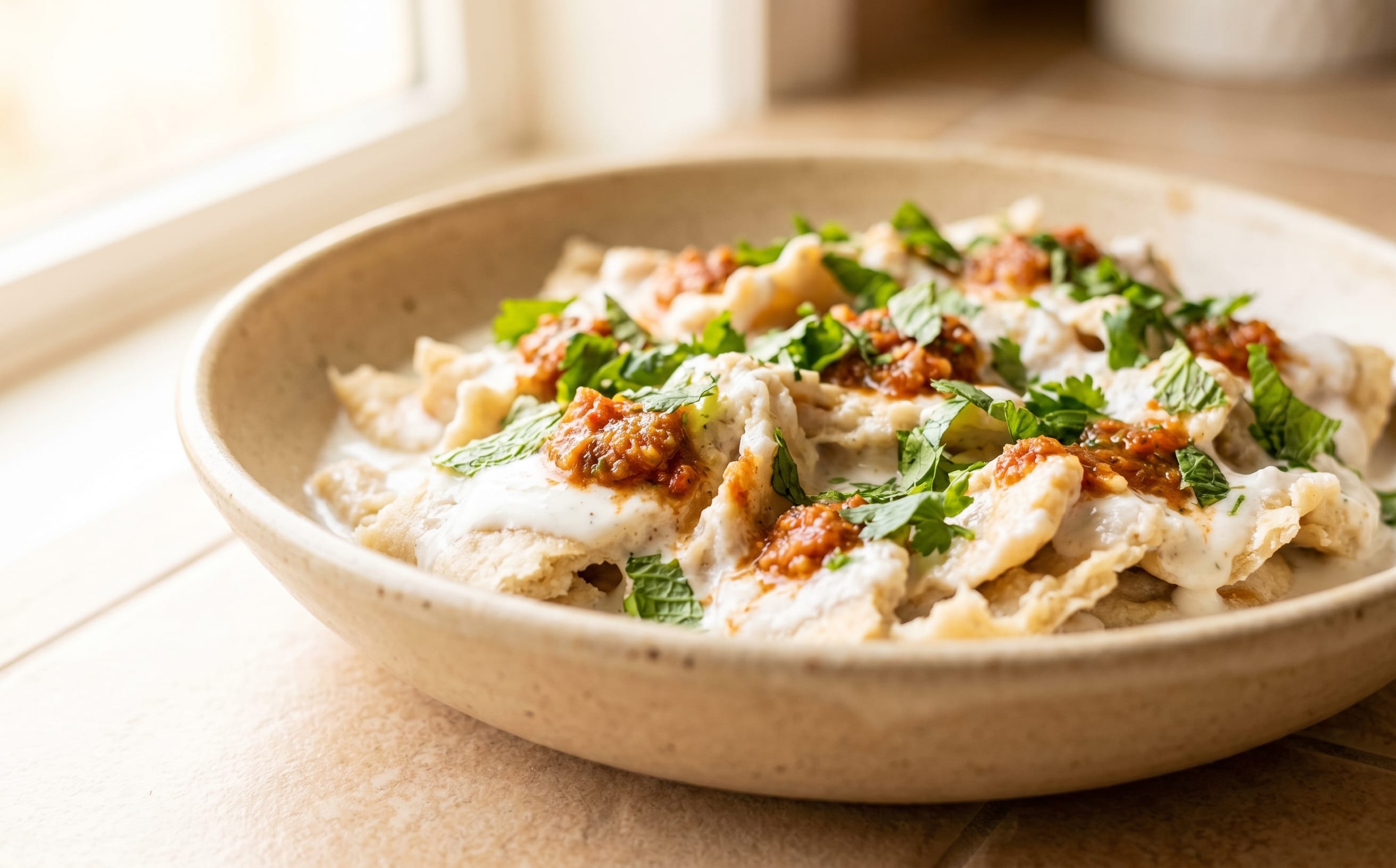Shafout (Yogurt-Soaked Flatbread)