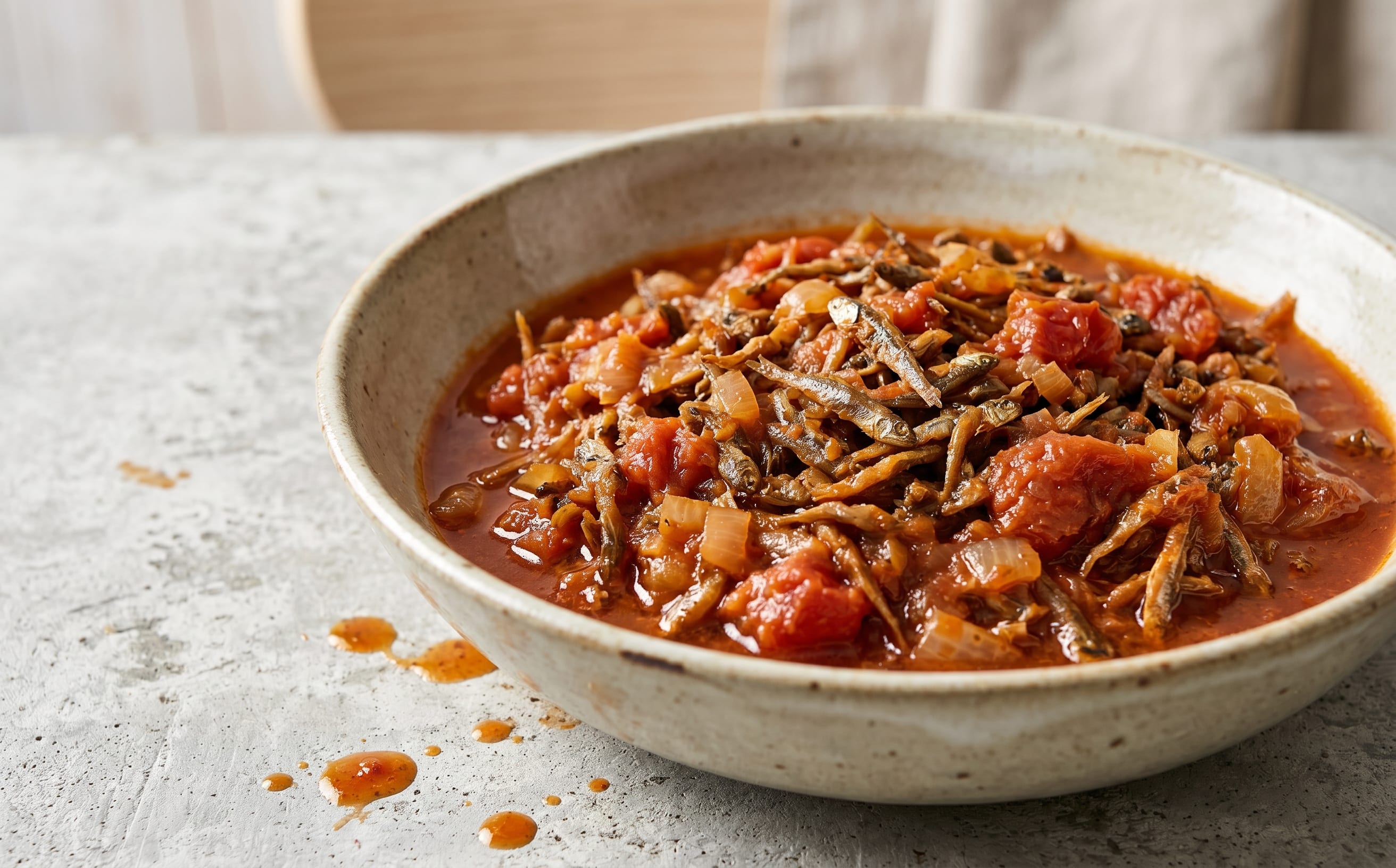 Kapenta in Tomato Sauce