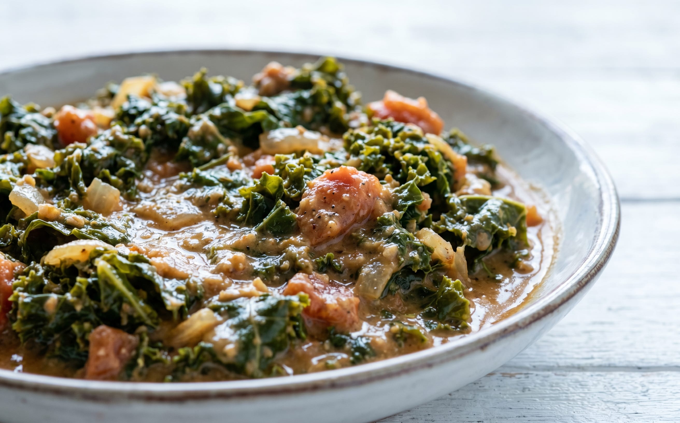 Muriwo Unedovi (Leafy Greens in Peanut Sauce)