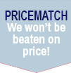 Price Match - We will not be beaten on price