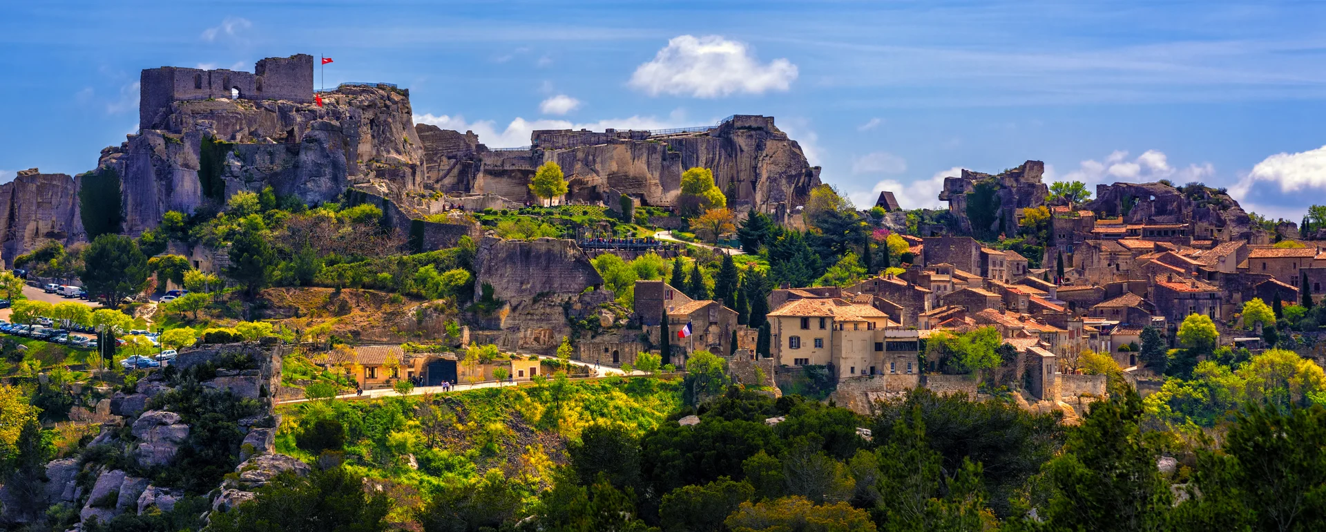 Baux-de-Provence auf der Velotour Luberon