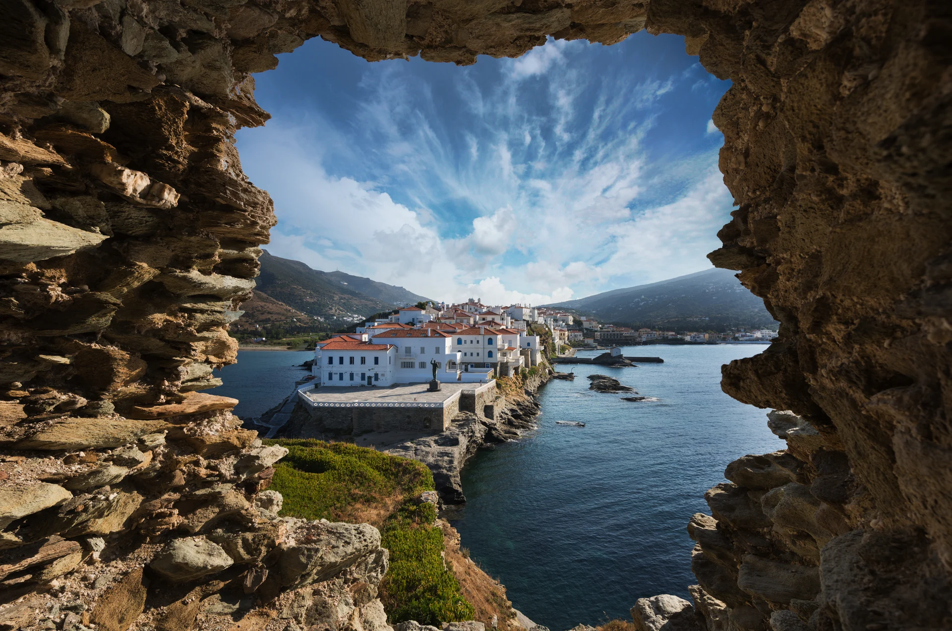Wanderferien auf Andros, Hauptstadt Chora.