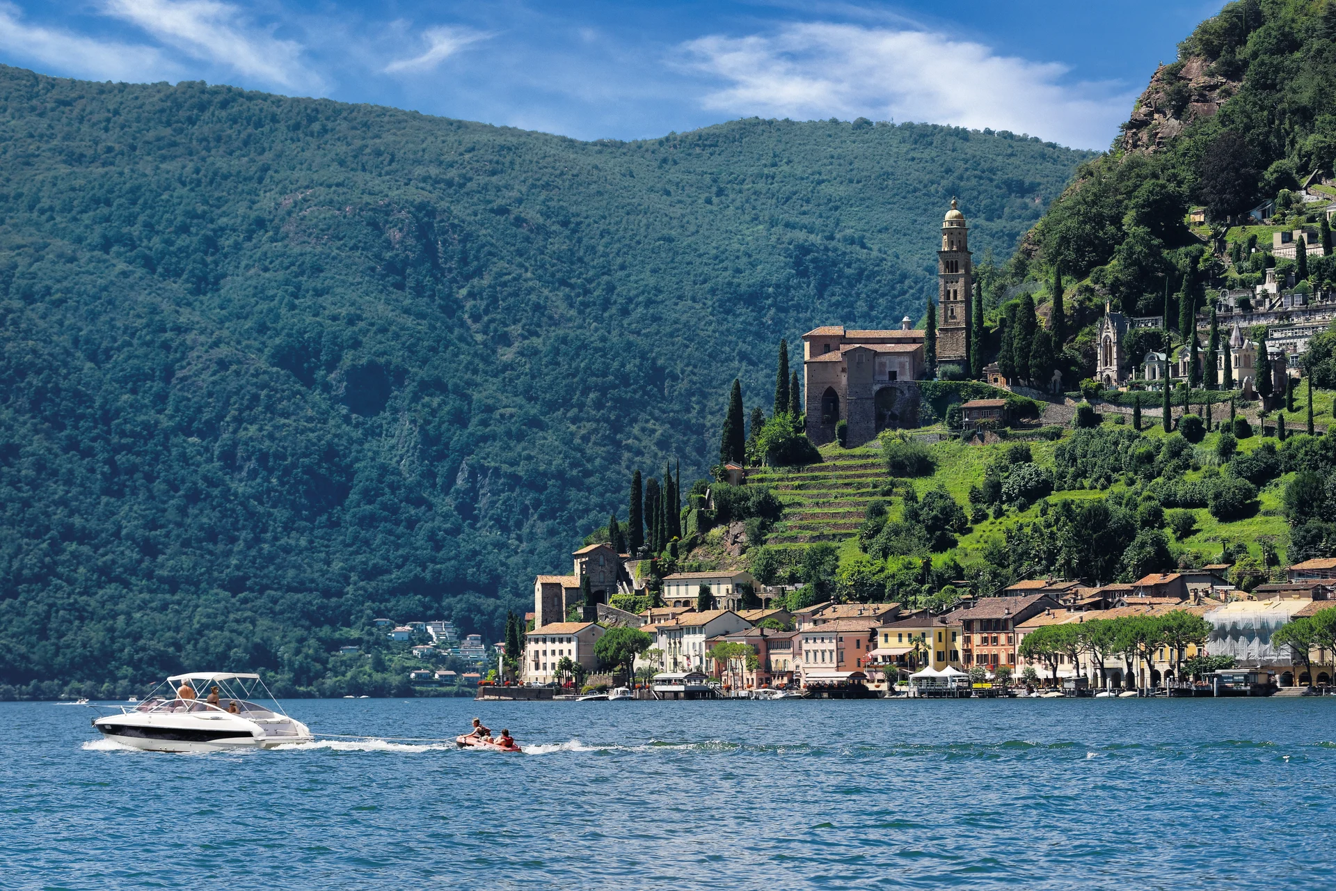 Auf dem Lago di Lugano - Individuelle Wanderreise Tessiner Highlights.