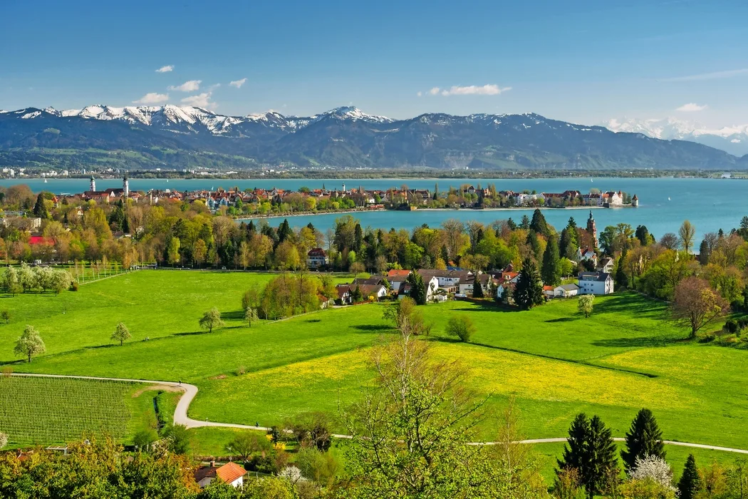 Blick auf Lindau auf der individuellen Veloreise Bodensee.