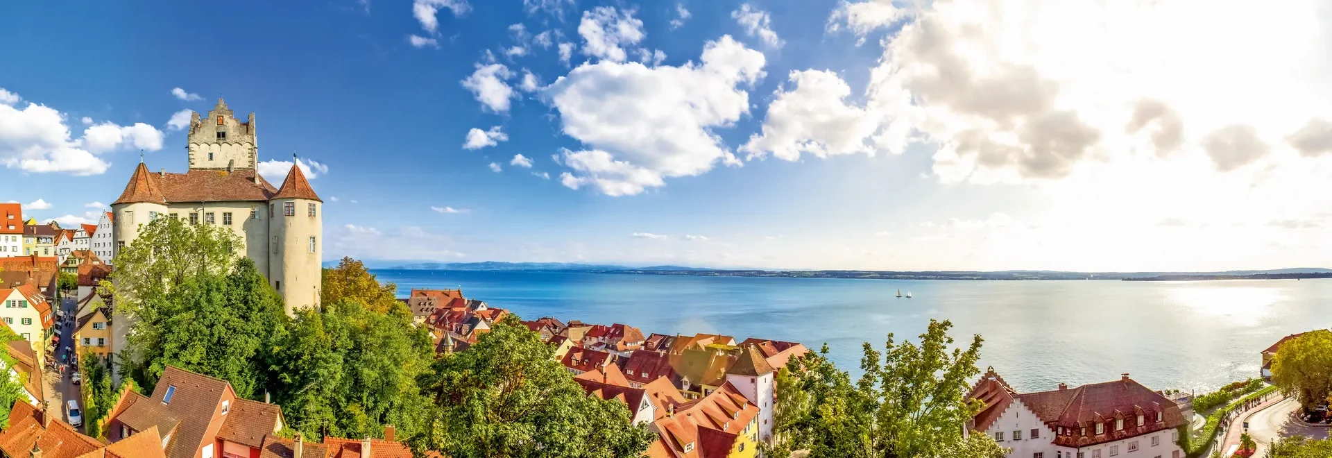 Meersburg am Bodenseeradweg.