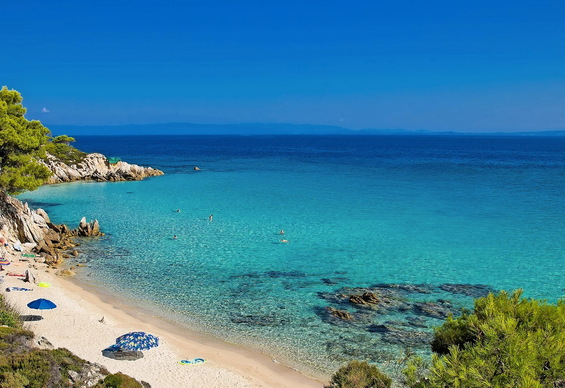 Strand Sithonia Halbinsel, Chalkidiki.