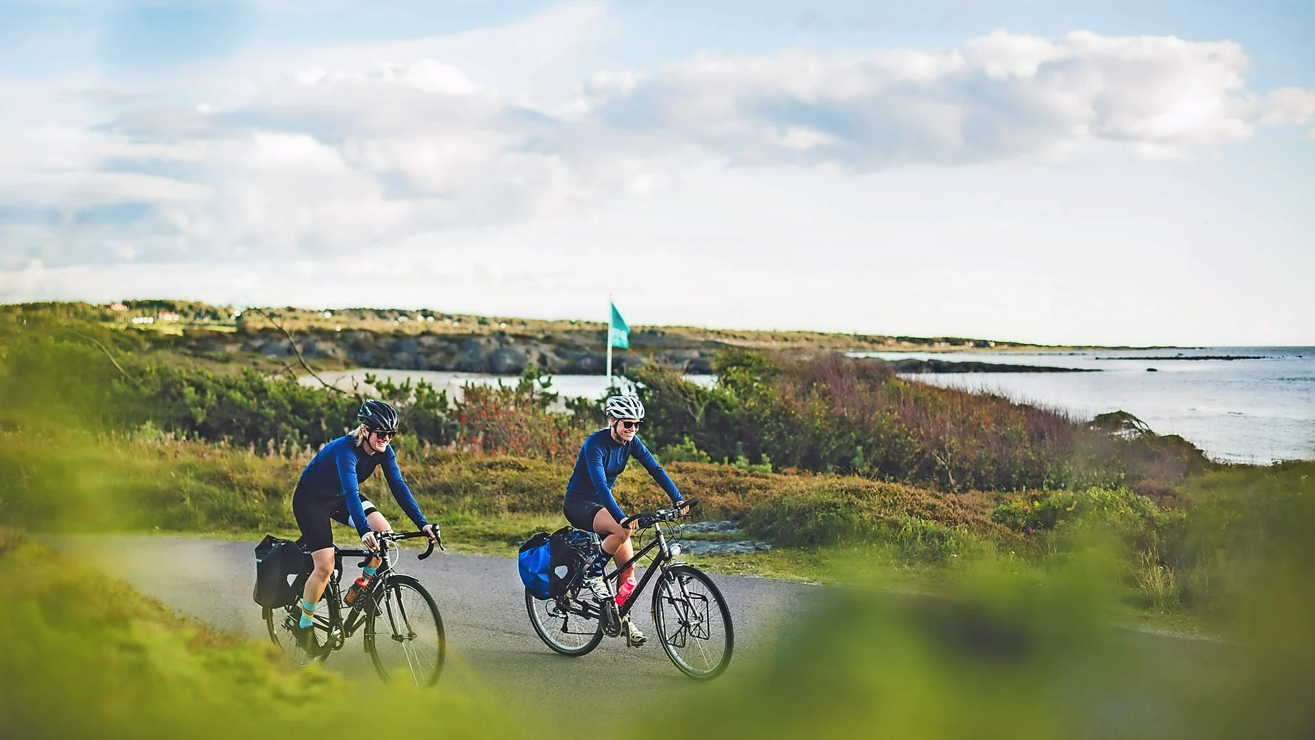 Veloreise entlang dem Kattegatleden in Schweden.