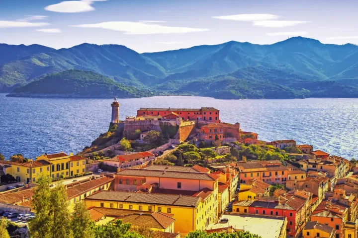 Hauptstadt Portoferraio auf Elba.