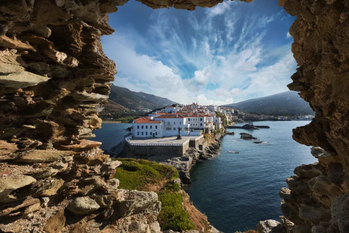 Wanderferien auf Andros, Hauptstadt Chora.