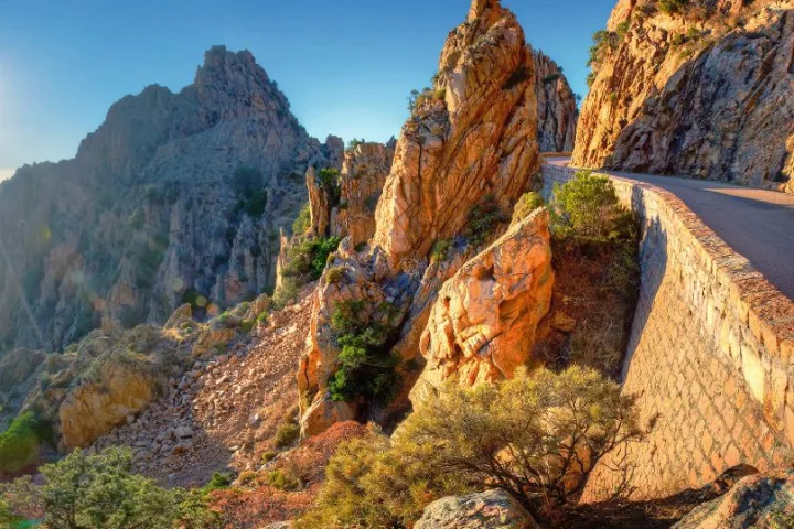Felsenlandschaft Calanques de Piana, Korsika.