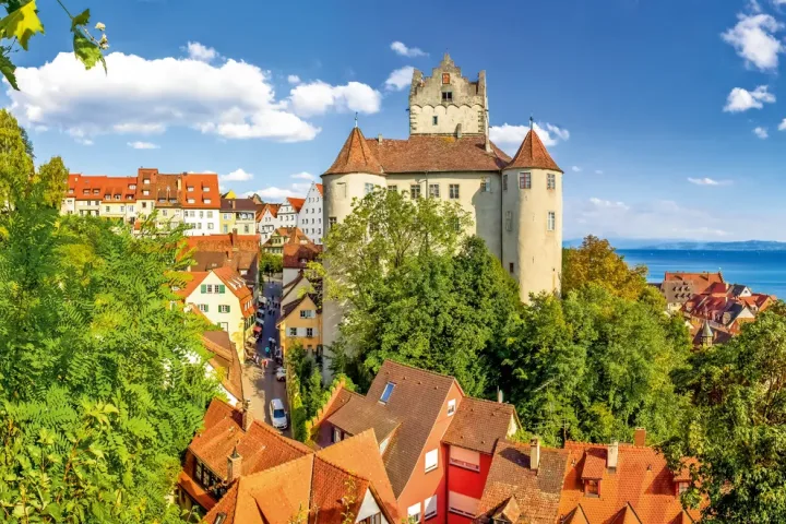 Meersburg am Bodenseeradweg.