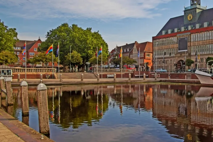 Emden - Start und Ende der Veloreise.