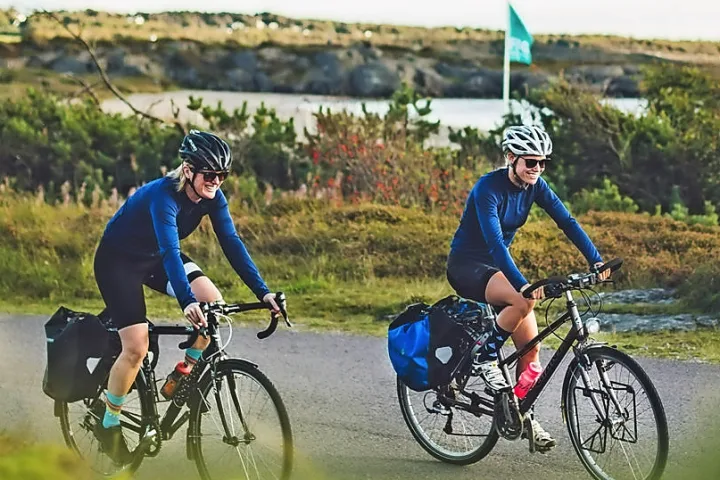 Veloreise entlang dem Kattegatleden in Schweden.