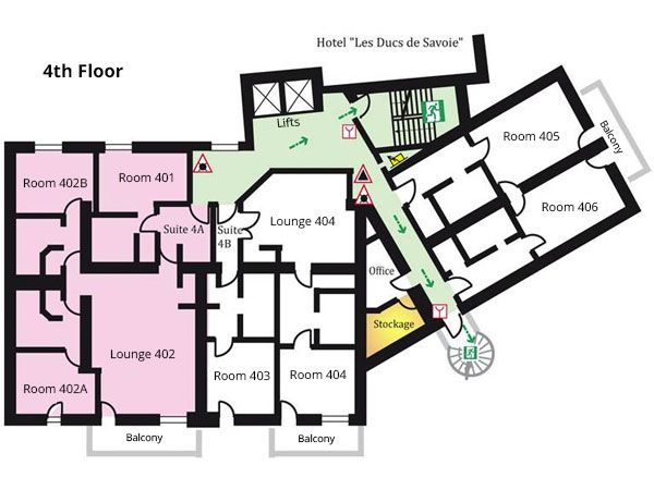 Le Savoie 4th Floor Plan