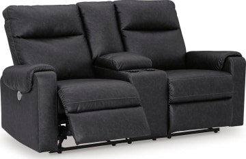 Axtellton Reclining Power Loveseat with Console