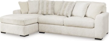 Chessington 2 Piece Sectional with Chaise - Ivory/Left Facing