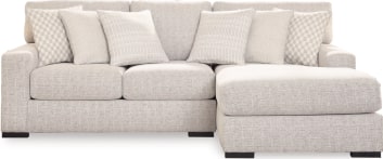 Larce-Exclusive 2 Piece Sectional with Chaise - Stone/Right Facing