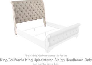 Realyn King/Cal King Upholstered Sleigh Headboard