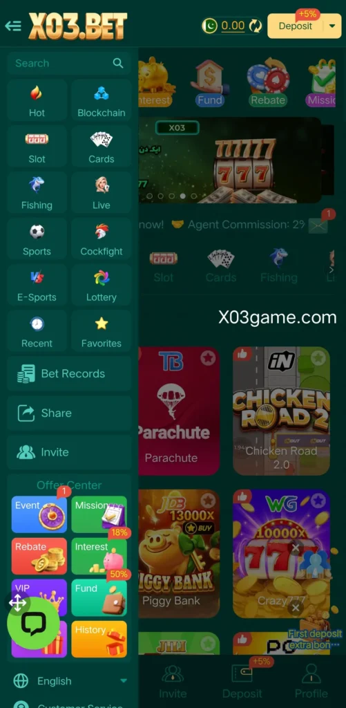 X03 Game Download APK | Best Pakistani Casino Earning Platform 2025 Screenshot 2