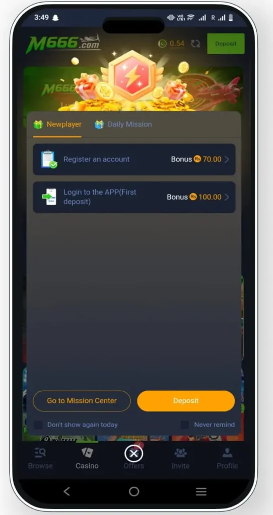 M666 Game Download APK (Best Earning App) for Android 2026 Screenshot 2