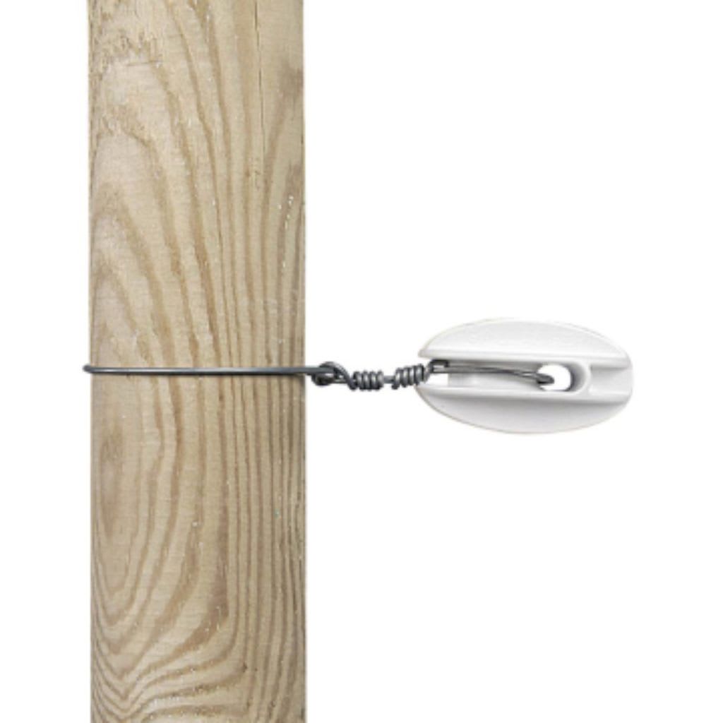 Gallagher Aislador terminal blanco Alta Tension Pack 25 unidades