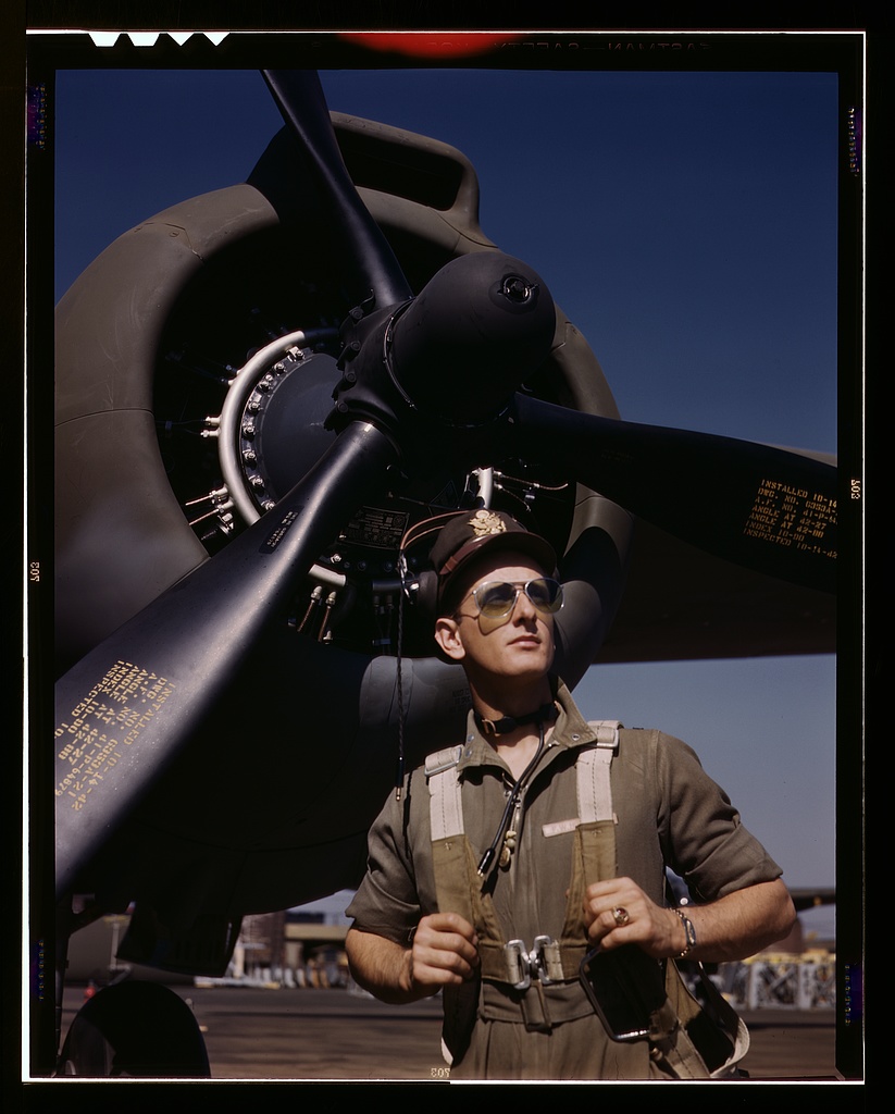 Frame creator test image of American fighter pilot