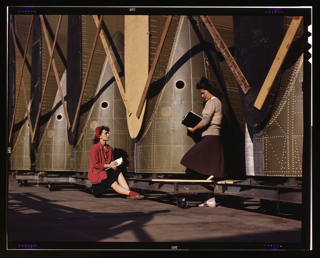 Frame creator test image of women working during the war