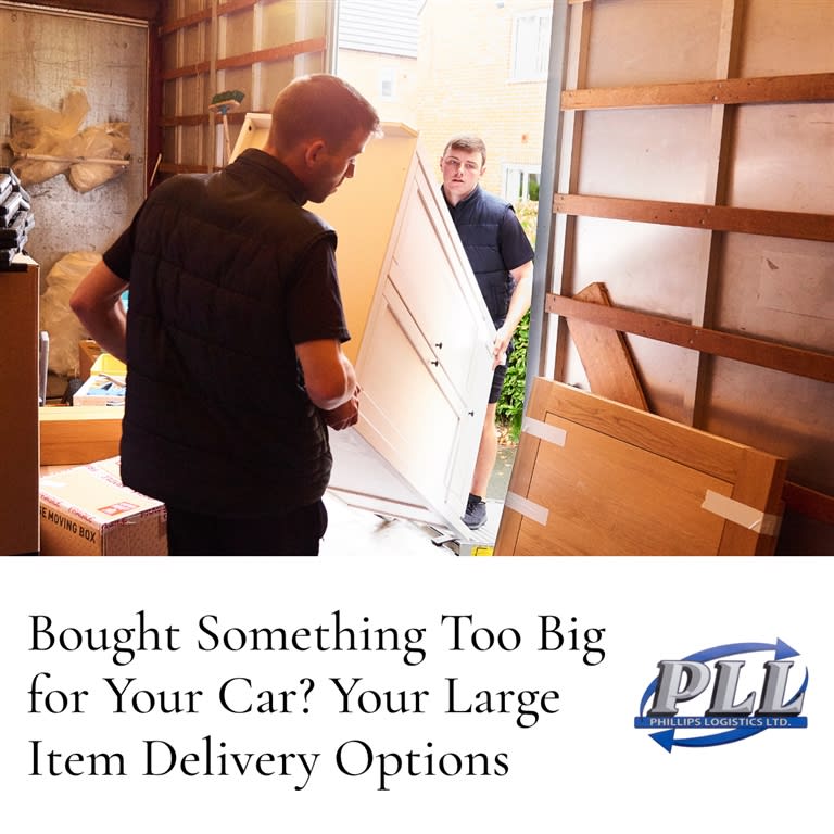 Bought Something Too Big for Your Car? Your Large Item Delivery Options