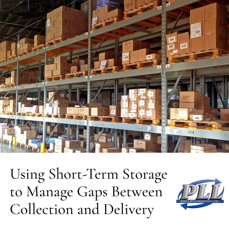 Using Short-Term Storage to Manage Gaps Between Collection and Delivery