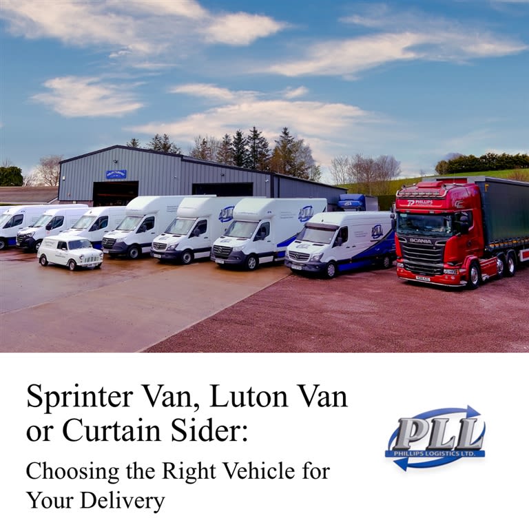 Sprinter Van, Luton Van or Curtain Sider: Choosing the Right Vehicle for Your Delivery