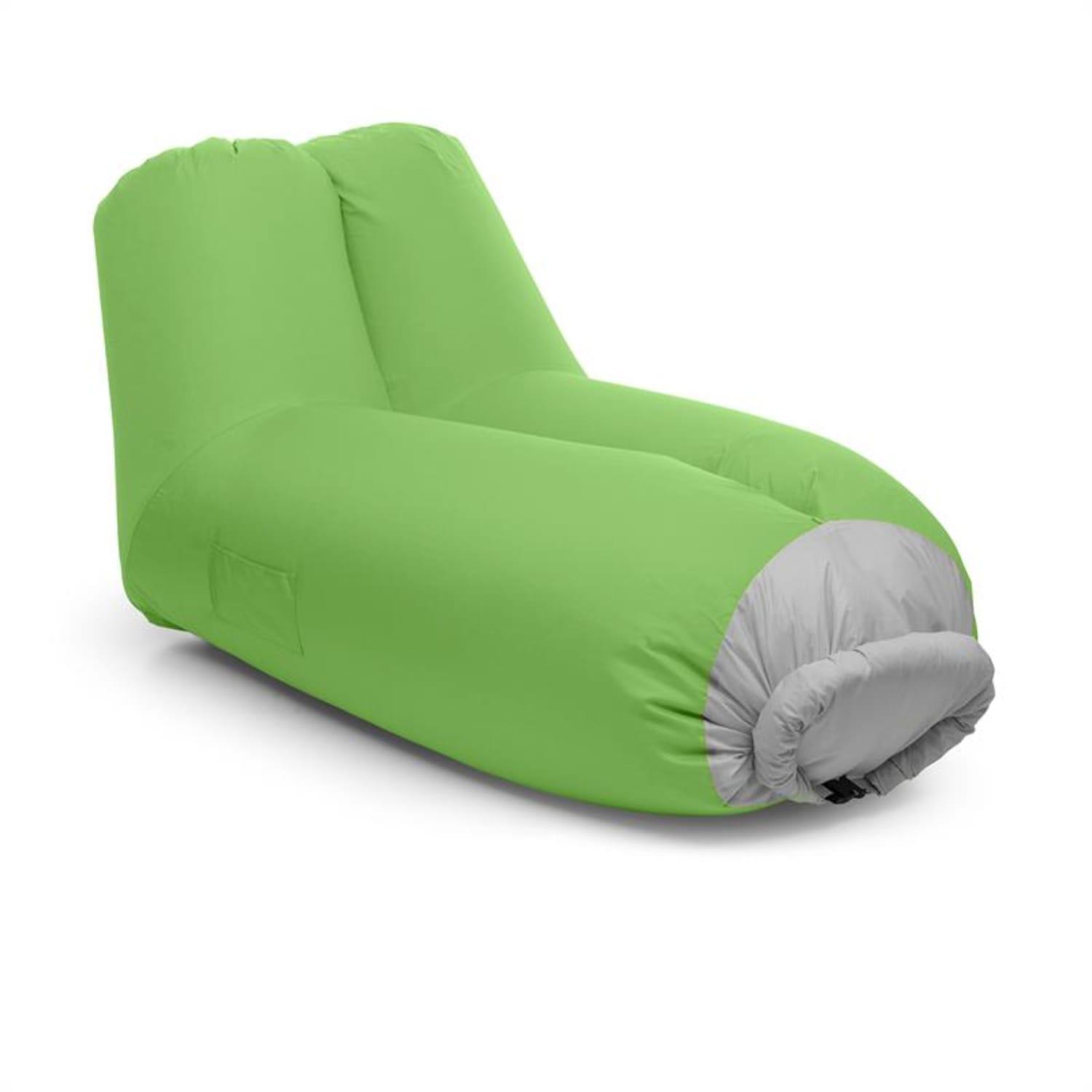 Airlounge Canapé gonflable 90 x 80 x 150 cm sac à dos lavable - vert Vert
