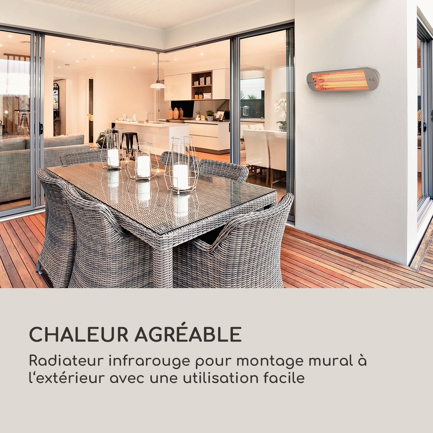 Gold Bar 2000 Swing radiateur infrarouge 2000 W 60° oscillation 