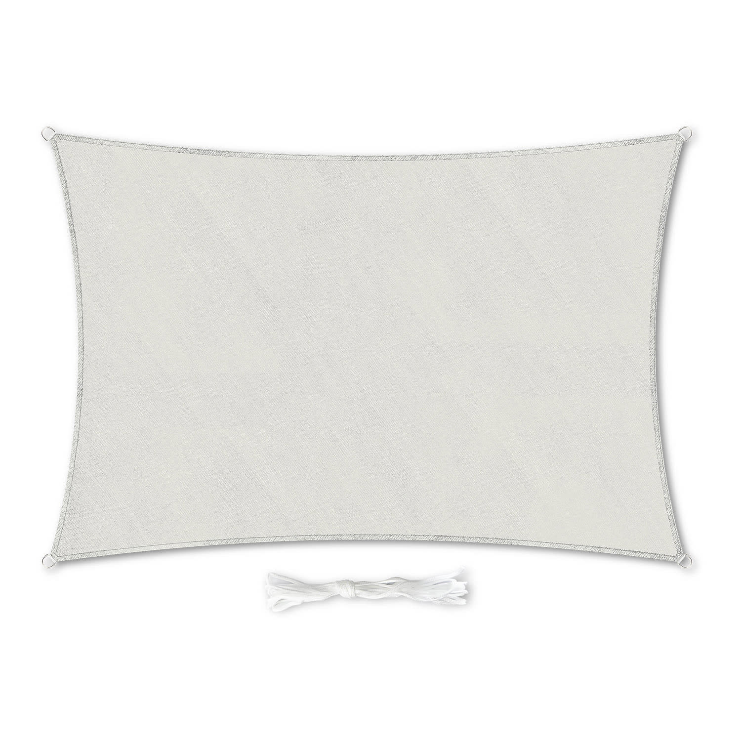 rechteckiges Sonnensegel 3x5 m Befestigungsringe PE luftdurchlässig 