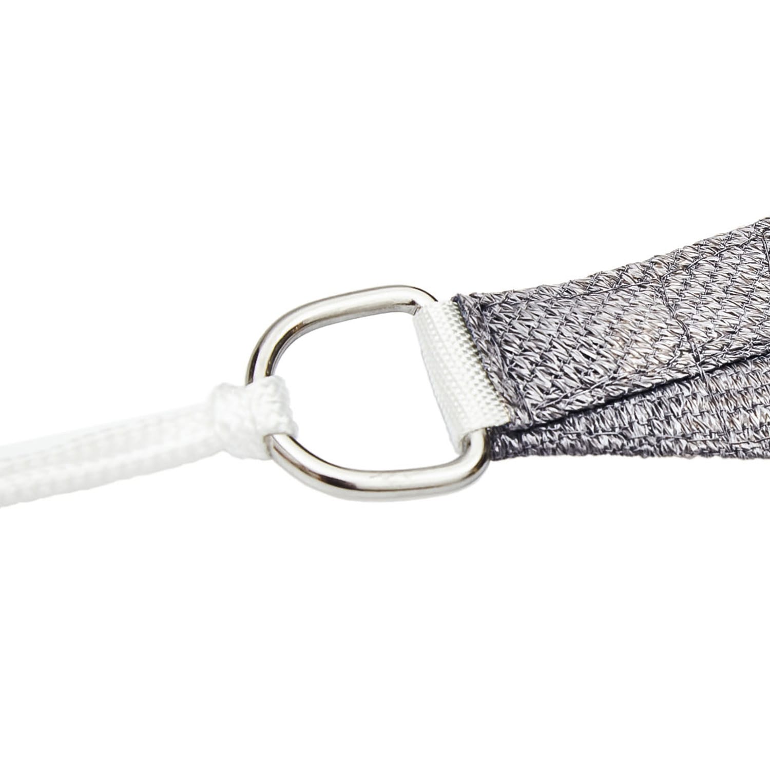 rechteckiges Sonnensegel 5x7 m mit Befestigungsringen Polyester luftdurchlässig 